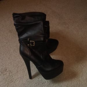 Charlotte Russe Stiletto Knee High Boot